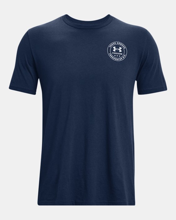 Men's UA Freedom Bass T-Shirt, Blue, pdpMainDesktop image number 4